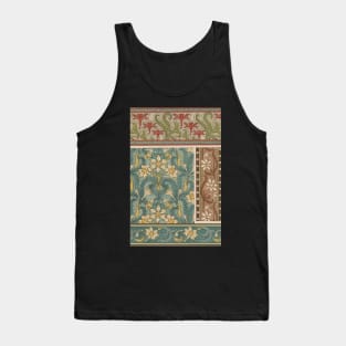 Vintage Flower Design Tank Top